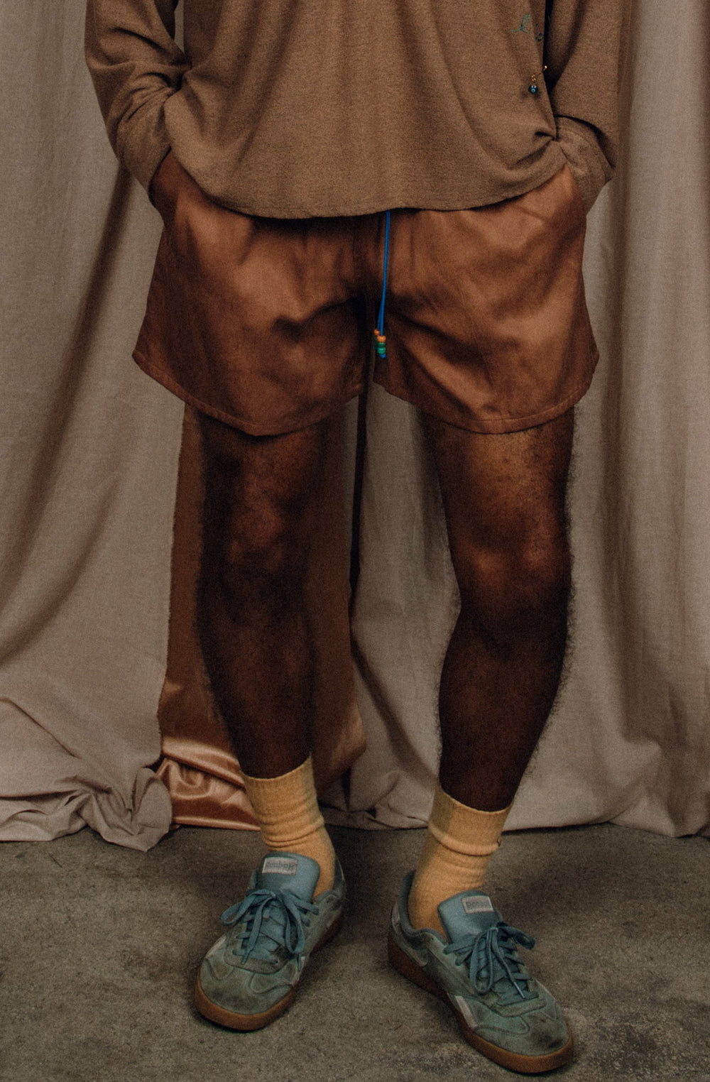 TRUNKS TENCEL, BRICK