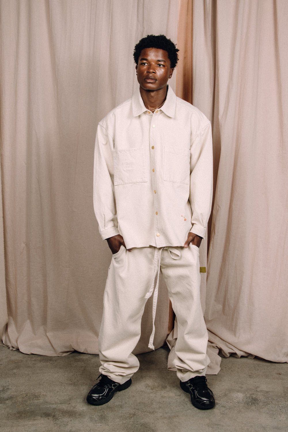 BOY PANT NATURAL CANVAS