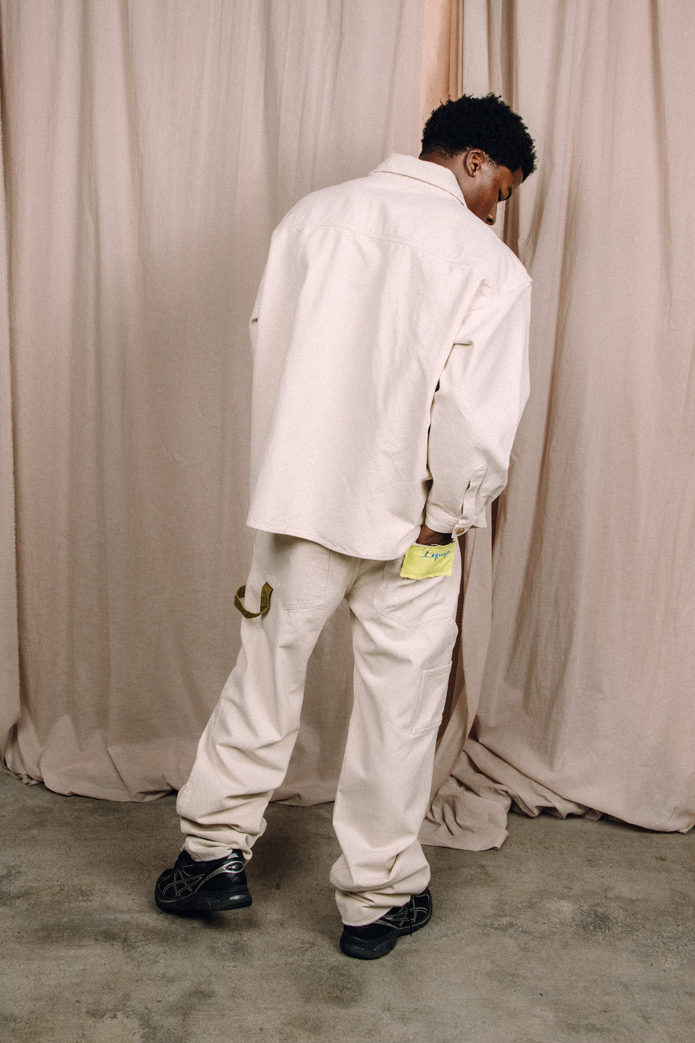 BOY PANT NATURAL CANVAS