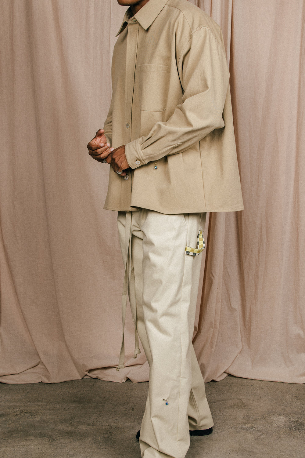 BOY PANT, OYSTER