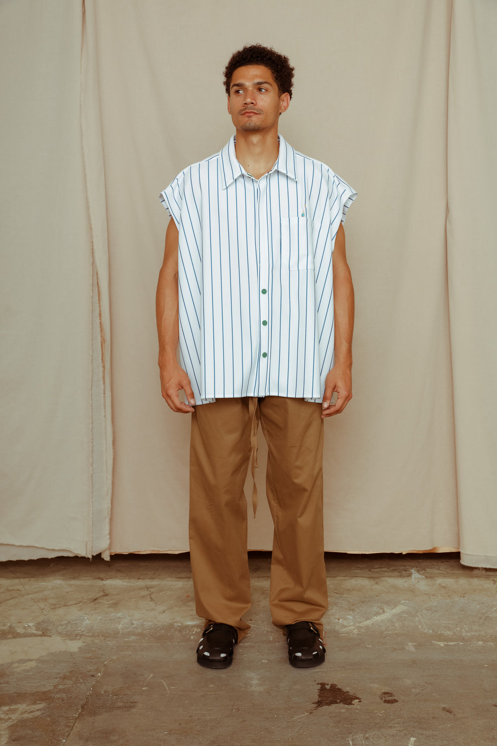 CLARK ROYAL BLUE PINSTRIPE